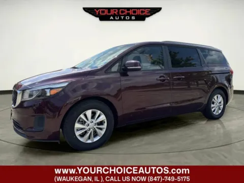 Red 2017 Kia Sedona LX for sale in Waukegan, IL