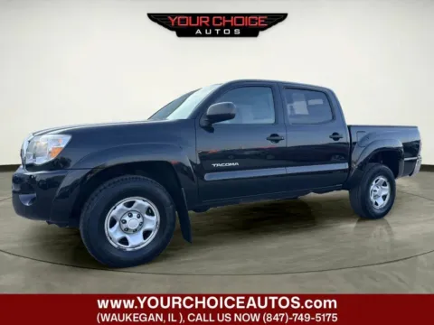 Black 2011 Toyota Tacoma V6 4x4 4dr Double Cab 5.0 ft SB 5A for sale in Waukegan, IL