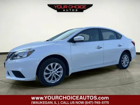 White 2017 Nissan Sentra SV for sale in Waukegan, IL