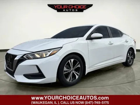 White 2021 Nissan Sentra SV for sale in Waukegan, IL
