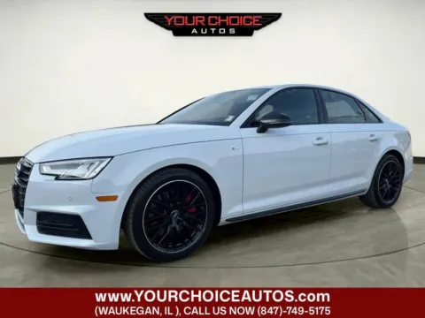 White 2018 Audi A4 2.0T quattro Premium Plus AWD 4dr Sedan 7A for sale in Waukegan, IL