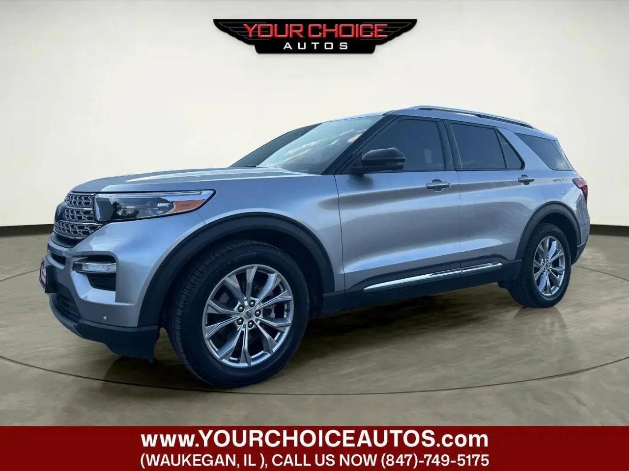 Silver 2020 Ford Explorer Limited for sale in Waukegan, IL