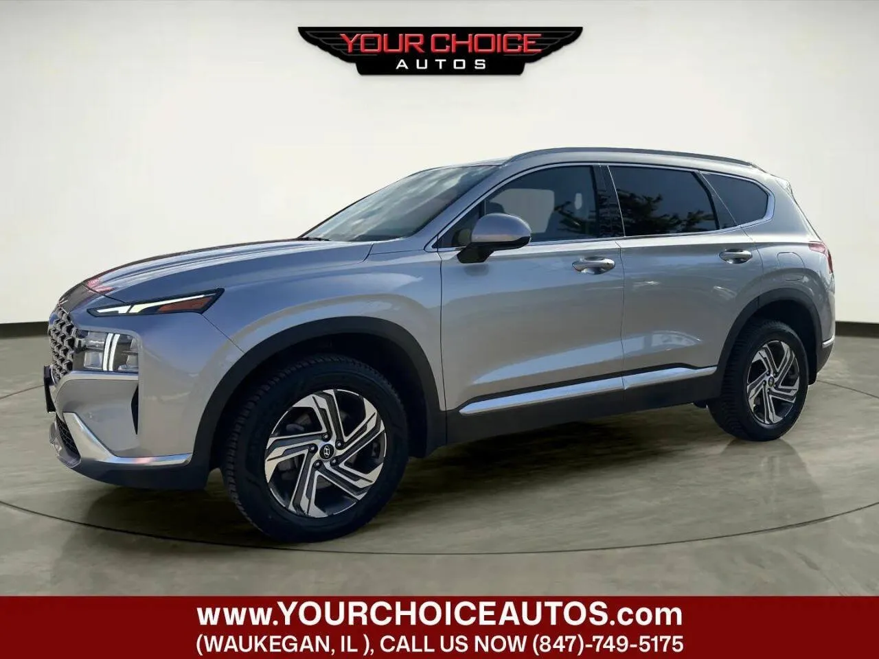 Silver 2022 Hyundai Santa Fe SEL for sale in Waukegan, IL