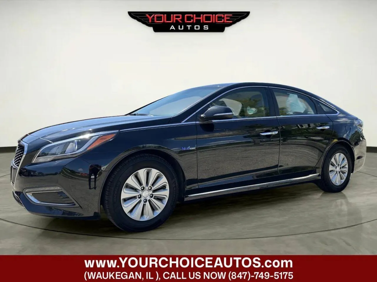 Black 2016 Hyundai Sonata Hybrid SE for sale in Waukegan, IL