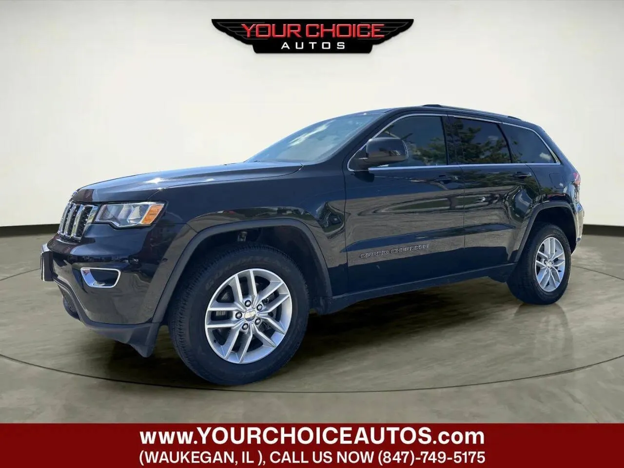 Black 2017 Jeep Grand Cherokee Laredo for sale in Waukegan, IL