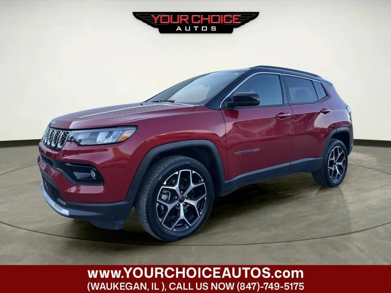 Red 2025 Jeep Compass Limited for sale in Waukegan, IL
