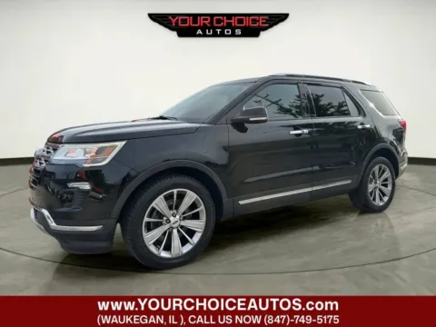 Black 2018 Ford Explorer Limited for sale in Waukegan, IL