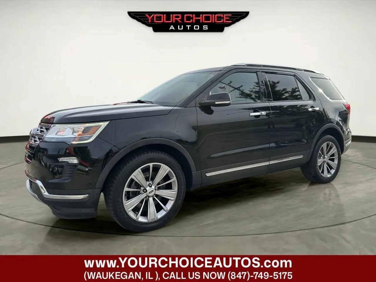 Black 2018 Ford Explorer Limited for sale in Waukegan, IL