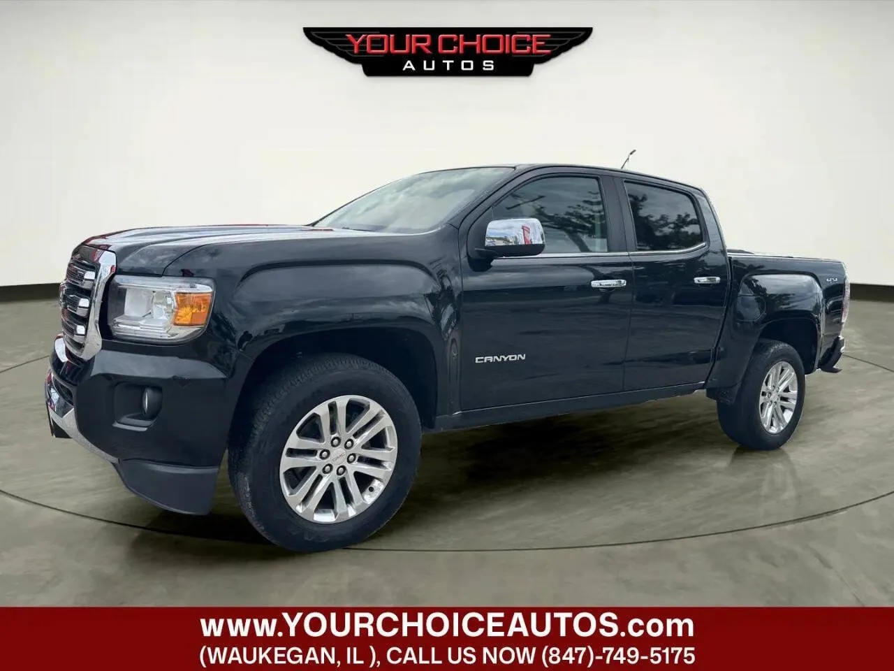 Black 2017 GMC Canyon 4WD SLT for sale in Waukegan, IL
