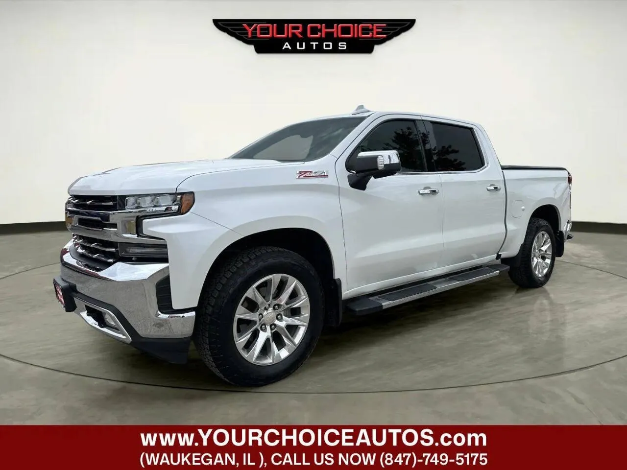 White 2020 Chevrolet Silverado 1500 LTZ for sale in Waukegan, IL