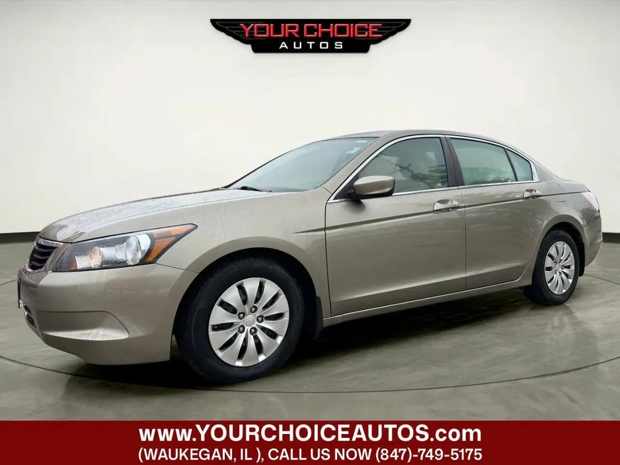 Gold 2010 Honda Accord Sdn LX for sale in Waukegan, IL