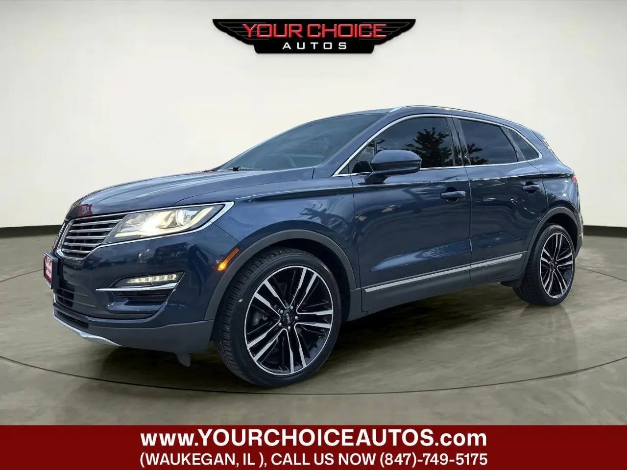Blue 2017 Lincoln MKC Reserve for sale in Waukegan, IL