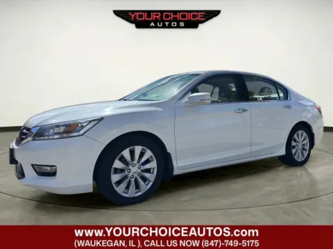 White 2013 Honda Accord Sdn Touring for sale in Waukegan, IL