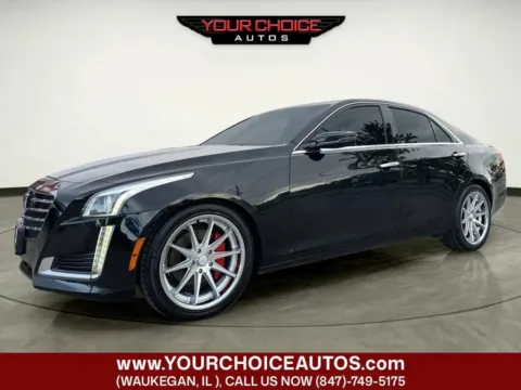 Black 2017 Cadillac CTS Sedan Luxury AWD for sale in Waukegan, IL
