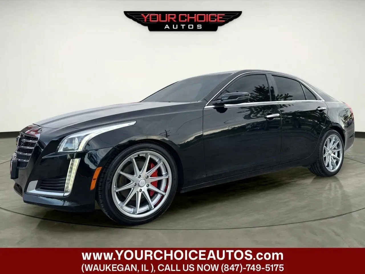 Black 2017 Cadillac CTS Sedan Luxury AWD for sale in Waukegan, IL