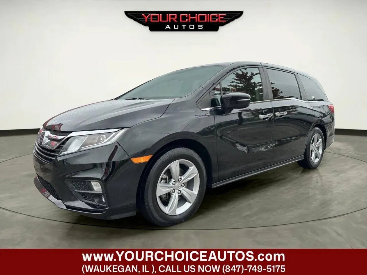 Black 2018 Honda Odyssey EX-L for sale in Waukegan, IL
