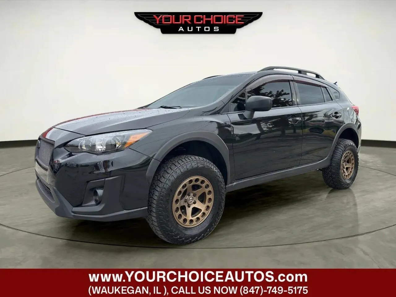 Black 2018 Subaru Crosstrek 2.0i Base AWD 4dr Crossover CVT for sale in Waukegan, IL