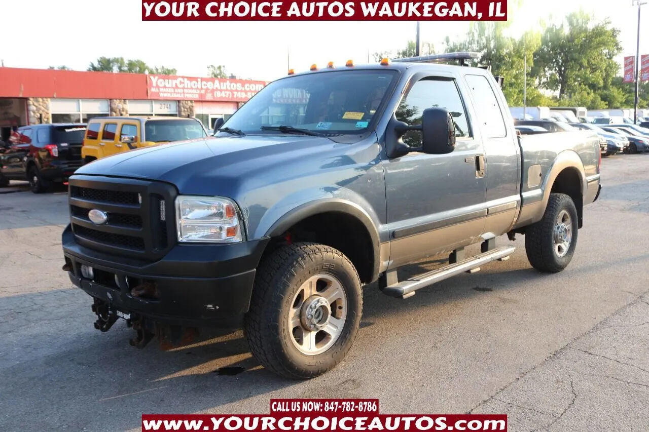 Blue 2006 Ford Super Duty F-350 SRW Lariat 4dr SuperCab 4WD SB for sale in Waukegan, IL