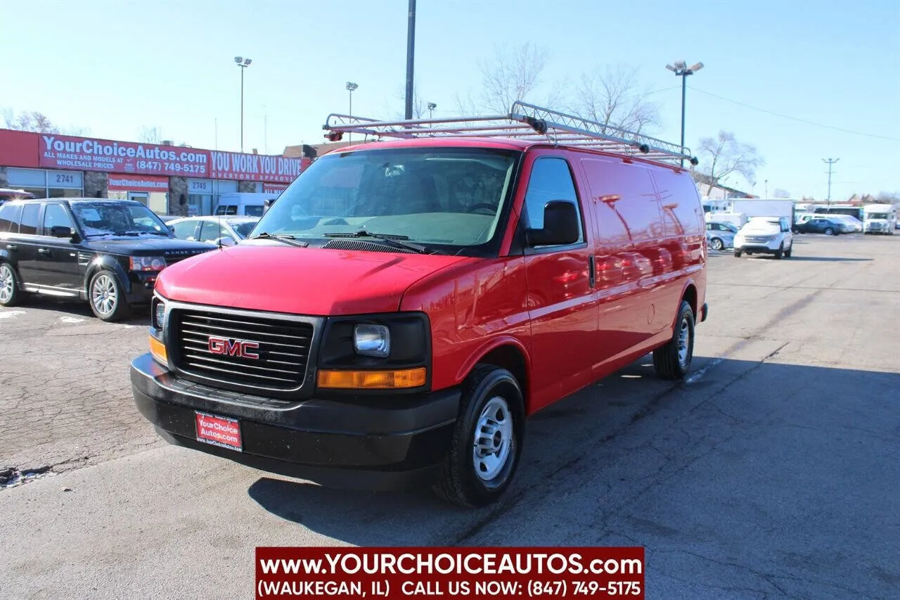 Red 2017 GMC Savana Cargo Van 3500 3dr Extended Cargo Van for sale in Waukegan, IL