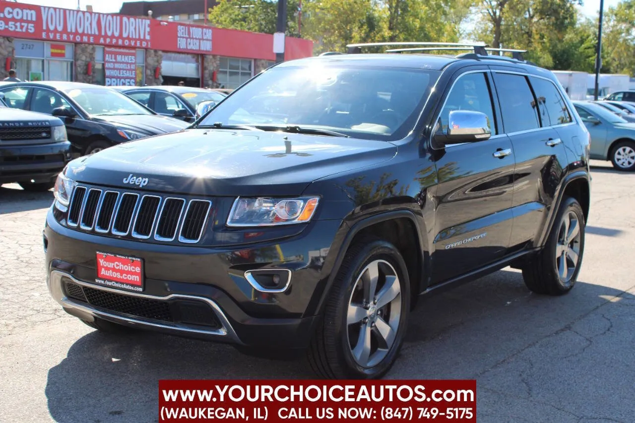 Black 2015 Jeep Grand Cherokee Limited for sale in Waukegan, IL