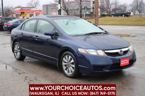 Blue 2009 Honda Civic Sdn EX for sale in Waukegan, IL