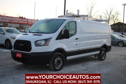 White 2016 Ford Transit Cargo Van 250 3dr LWB Low Roof Cargo Van w/60/40 Passenger Side Doors for sale in Waukegan, IL