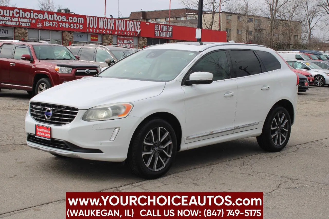 White 2016 Volvo XC60 T5 Drive-E Platinum for sale in Waukegan, IL