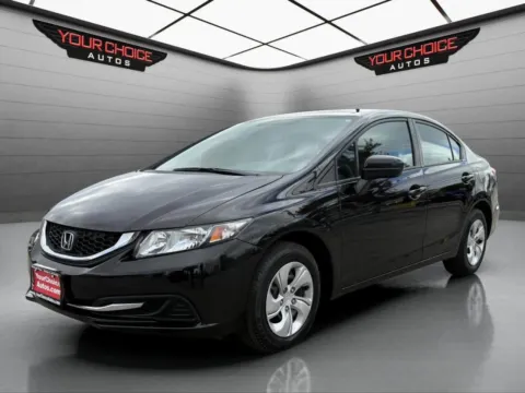Black 2015 Honda Civic Sedan LX for sale in Waukegan, IL