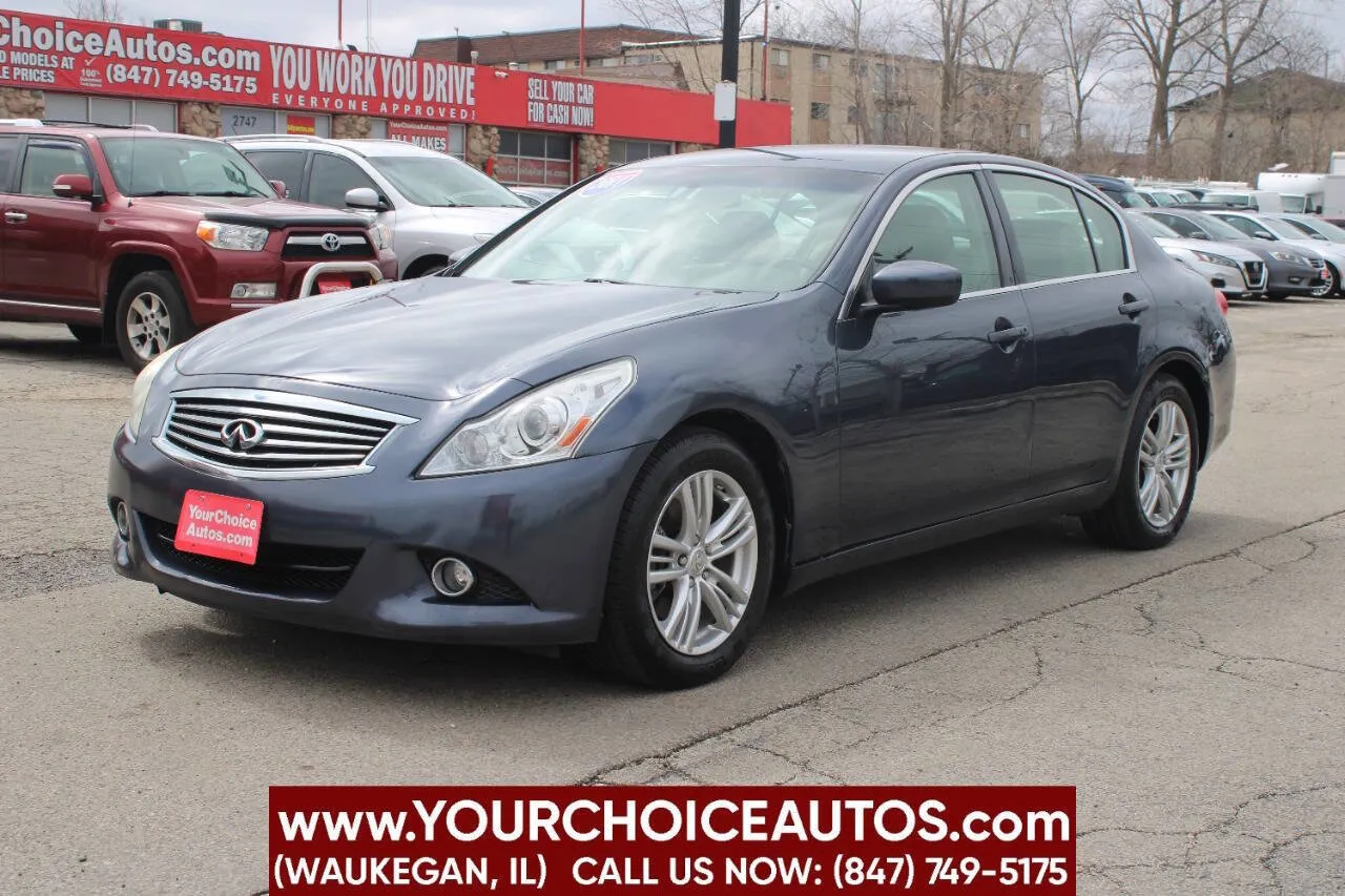 Blue 2011 INFINITI G25 Sedan for sale in Waukegan, IL