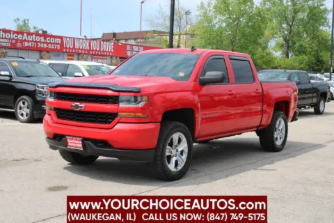 Red 2018 Chevrolet Silverado 1500 Custom for sale in Waukegan, IL