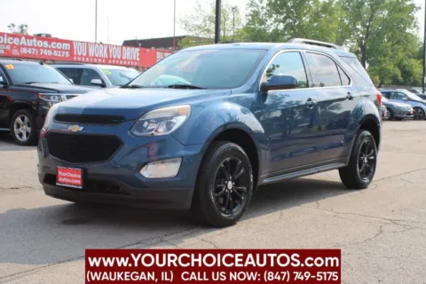 Blue 2017 Chevrolet Equinox LT for sale in Waukegan, IL