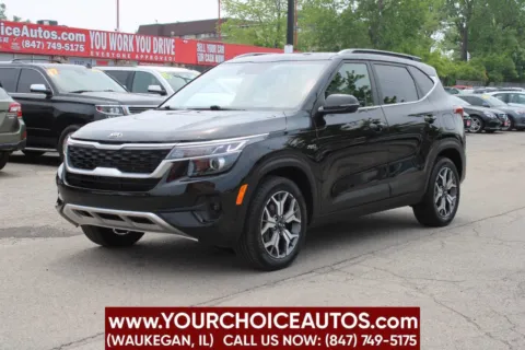 Black 2021 Kia Seltos EX for sale in Waukegan, IL