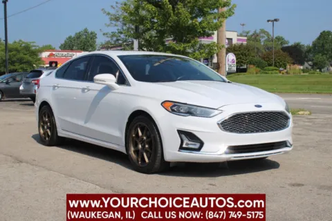 White 2020 Ford Fusion Titanium for sale in Waukegan, IL