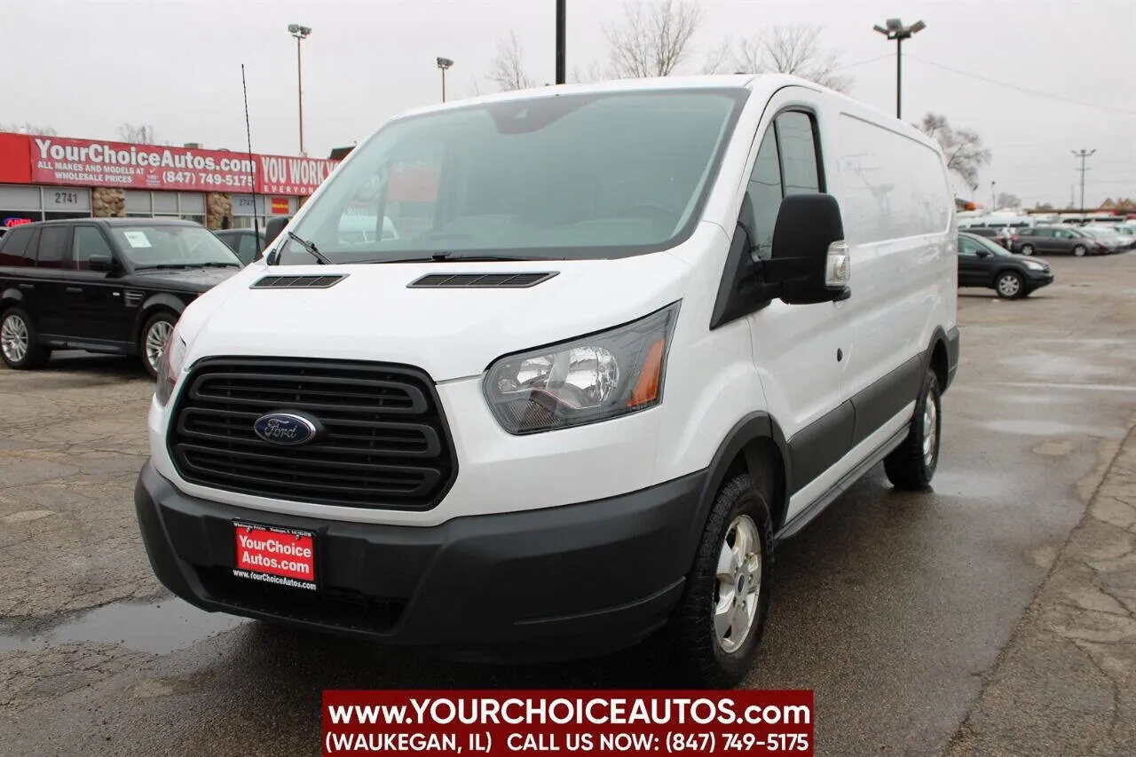 White 2017 Ford Transit Van 250 3dr SWB Low Roof Cargo Van w/Sliding Passenger Side Door for sale in Waukegan, IL