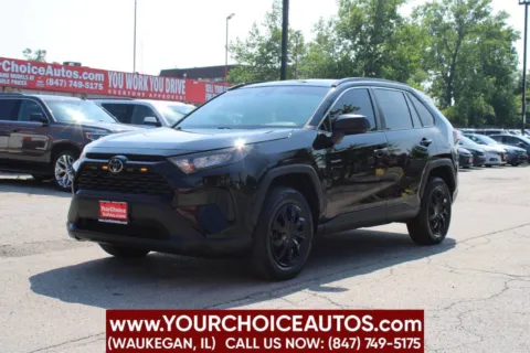 Black 2021 Toyota RAV4 LE for sale in Waukegan, IL