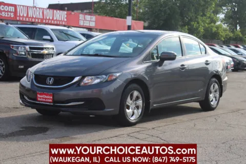 Gray 2014 Honda Civic Sedan LX for sale in Waukegan, IL