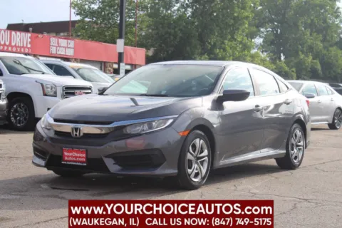 Gray 2016 Honda Civic Sedan LX for sale in Waukegan, IL