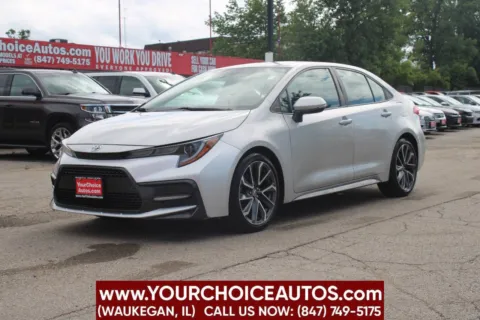 White 2021 Toyota Corolla SE 4dr Sedan CVT for sale in Waukegan, IL