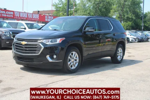 Black 2020 Chevrolet Traverse LT Cloth for sale in Waukegan, IL