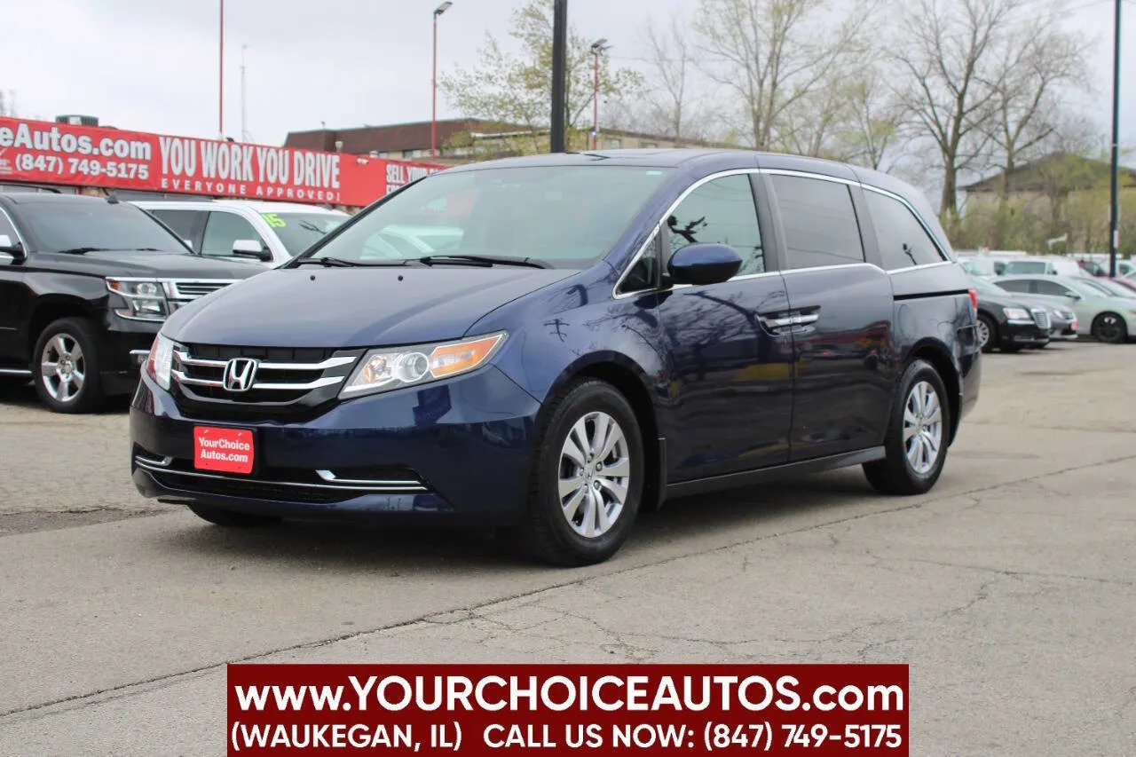 Blue 2015 Honda Odyssey EX-L for sale in Waukegan, IL