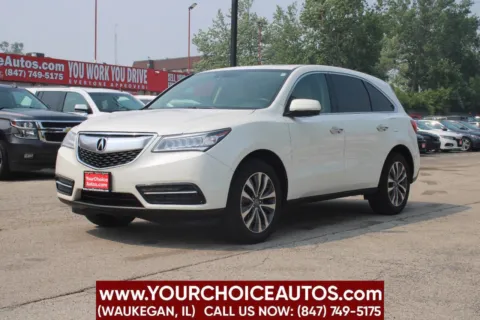White 2015 Acura MDX Tech/Entertainment Pkg for sale in Waukegan, IL