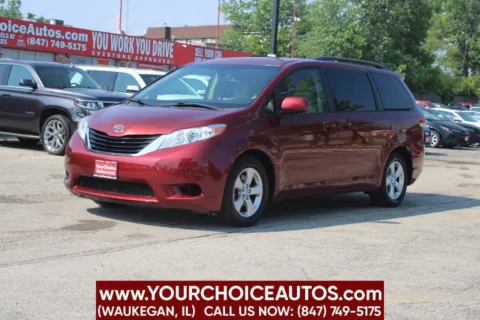 Red 2011 Toyota Sienna LE 8 Passenger 4dr Mini Van V6 for sale in Waukegan, IL