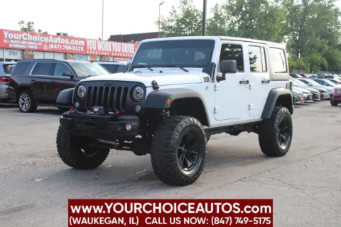 White 2017 Jeep Wrangler Unlimited Sport for sale in Waukegan, IL