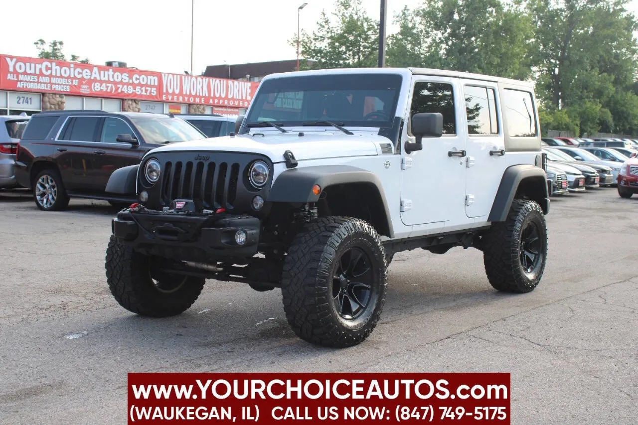 White 2017 Jeep Wrangler Unlimited Sport for sale in Waukegan, IL