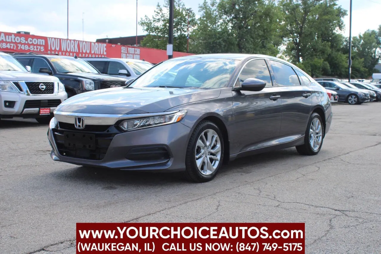 Gray 2019 Honda Accord Sedan LX 1.5T for sale in Waukegan, IL