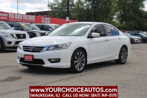 White 2015 Honda Accord Sedan Sport for sale in Waukegan, IL