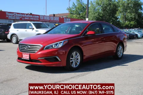 Red 2017 Hyundai Sonata SE for sale in Waukegan, IL