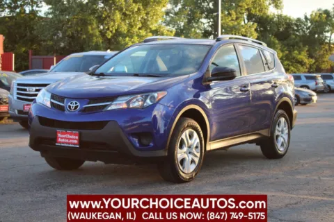 Blue 2015 Toyota RAV4 LE for sale in Waukegan, IL