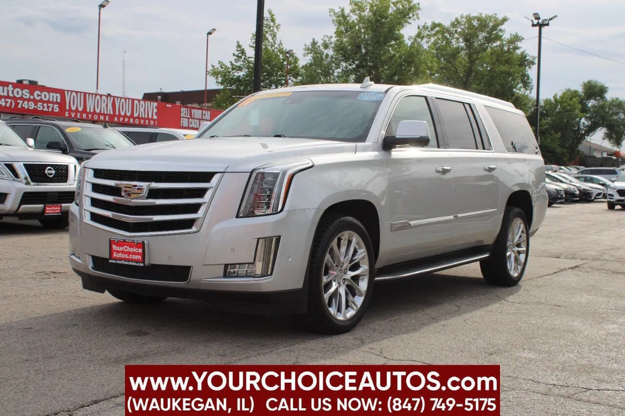 Silver 2017 Cadillac Escalade ESV Luxury for sale in Waukegan, IL