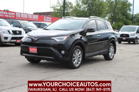Black 2018 Toyota RAV4 Limited AWD 4dr SUV for sale in Waukegan, IL
